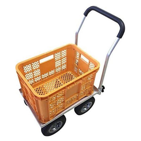ハウスカー エアータイヤ付き コンテナカー 農業用台車 収穫台車