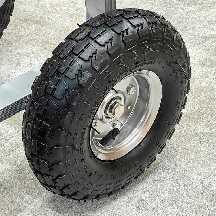 伸縮 ハウスカー でかタイヤ付き コンテナカー 農業用台車 収穫台車
