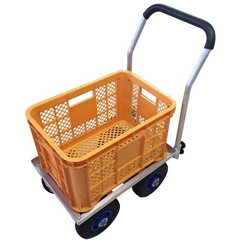収穫台車 アルミ製 農業用台車 ノーパンクタイヤ付 アルミハウス 収穫台車 アルミ製 農業用台車 ノーパンクタイヤ付 アルミハウス