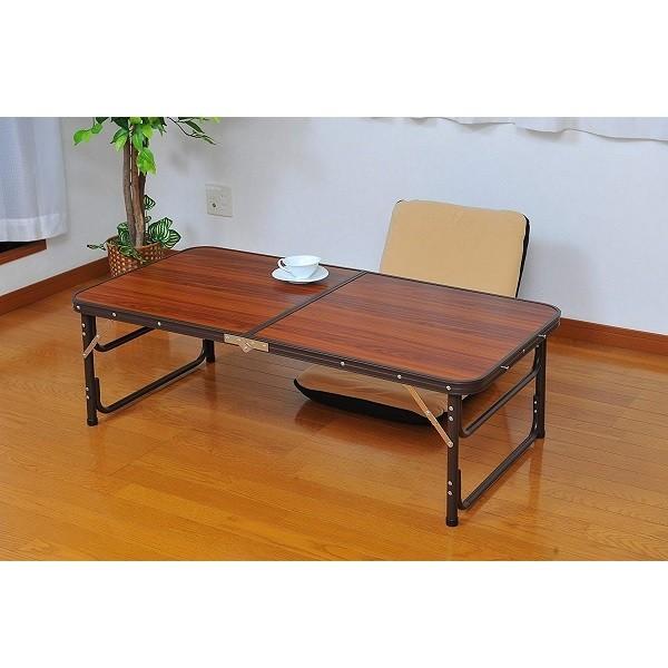 折りたたみ テーブル 軽い 持ち運び 高さ調節 90cm キャンプ