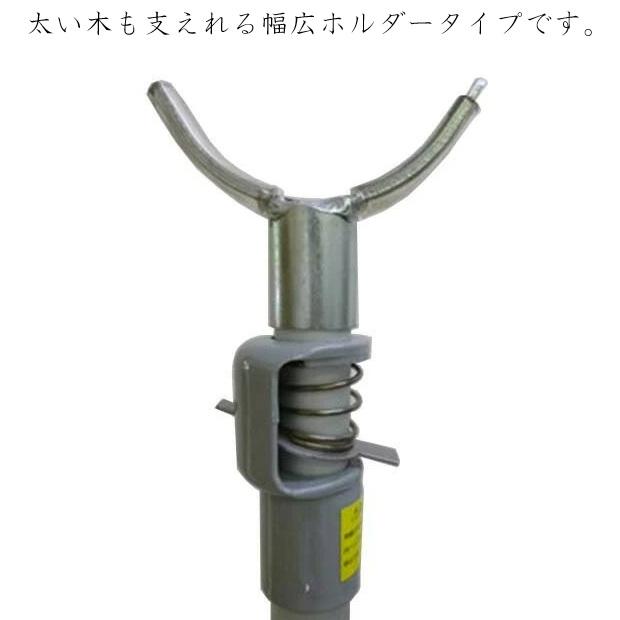 果樹 枝受け支柱 幅広 枝受けホルダー付 1〜12本セット 平 農業用支柱