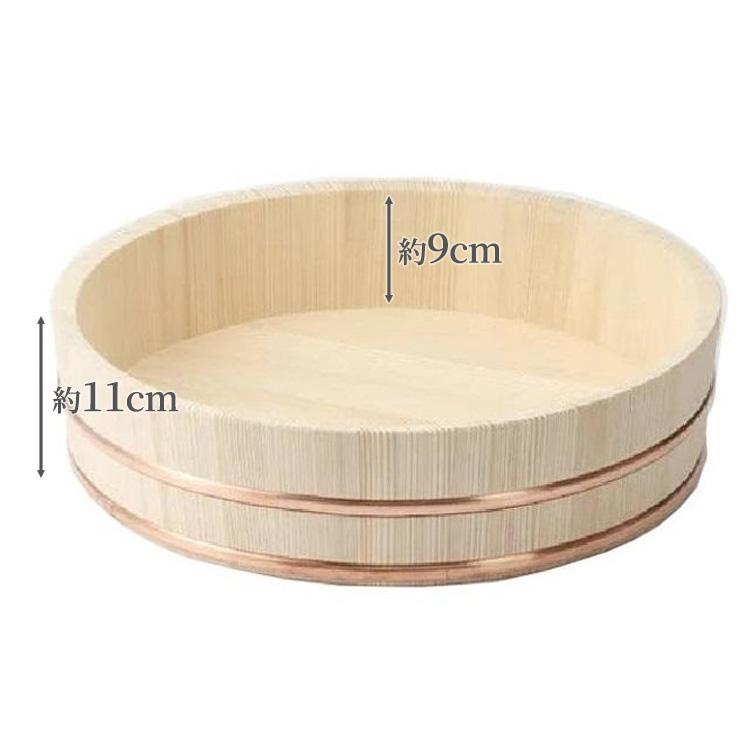 日本製 寿司桶 蓋付き 1升 吉野杉製 すし桶 すしおけ 寿司おけ 木桶