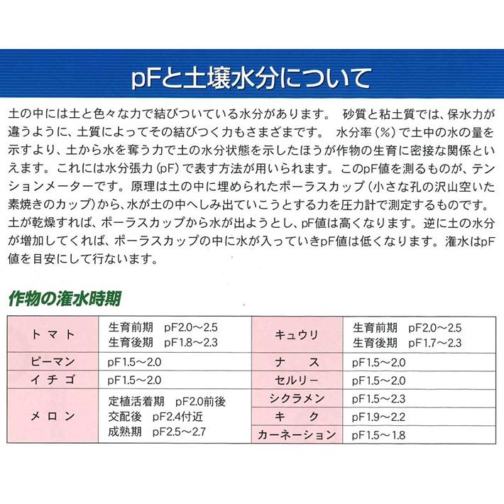 竹村電機製作所 土壌水分計 pFメーター 日本製 苺栽培 高設栽培用 DM