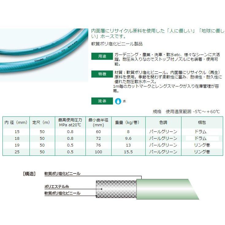 十川 散水ホース 19mm×50m 農業用ホース ガーデンホース 防藻 十川 散水ホース 19mm×50m 農業用ホース ガーデンホース 防藻