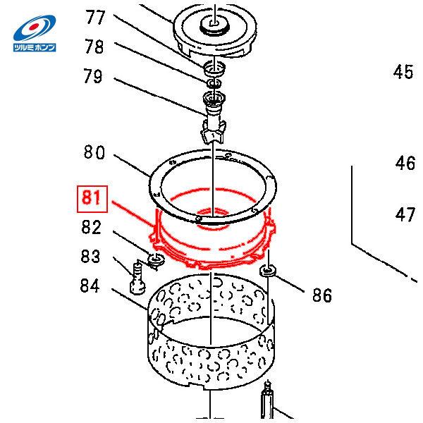 ツルミポンプ ポンプ用 サクションカバー NKZ3-B4 鶴見ポンプ 部品