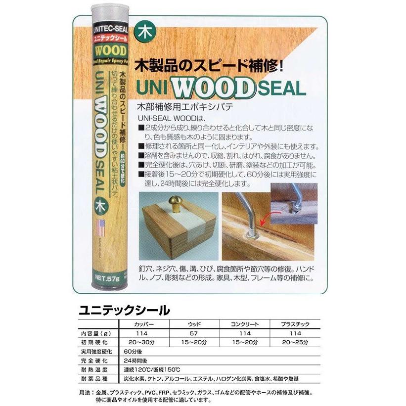 補修パテ ユニテックシール 木材用 傷 穴 補修材 ひび割れ 補強 Unitec Wood S S Net 通販 Yahoo ショッピング