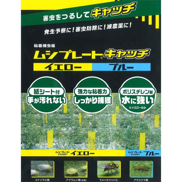 害虫駆除 粘着シート 耐水 ムシプレートEX イエローS 10枚 日本製
