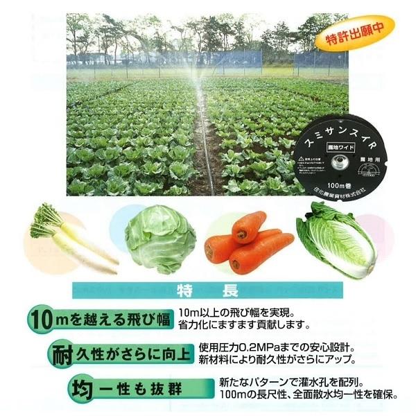 潅水チューブ 100m 露地用 散水チューブ 潅水ホース 噴霧散水