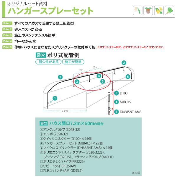 サンホープ ポリ式 ハンガースプレーセット MJB-1.2 長さ1.2m 4mm