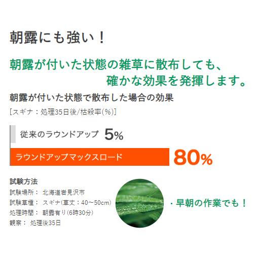 除草剤 ラウンドアップ マックスロード 1L×12本 希釈用 原液タイプ 農耕地用 畑 雑草【2024年10月期限切れ】｜ssnet｜06