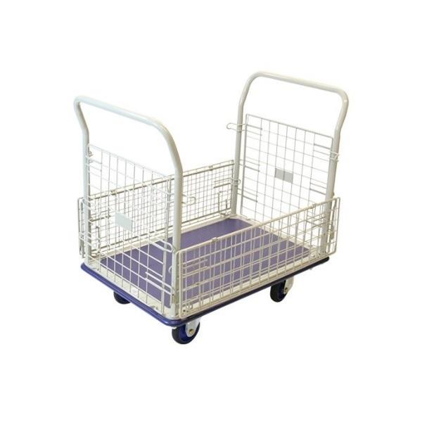 浅香工業 かご付き台車 300kg ブレーキ付き スチール製 日本製