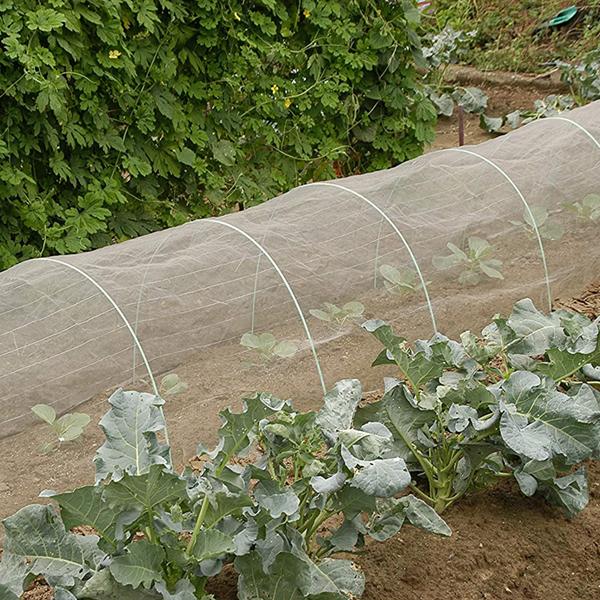 害虫対策ネット 防虫ネット 白 1.8m×10m 約1mm目合 透光率90% 軽量