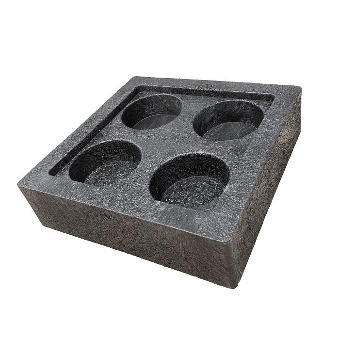 WPT 束石ブロック プラスチックブロック サイズ 300 厚み9cm 4個セット
