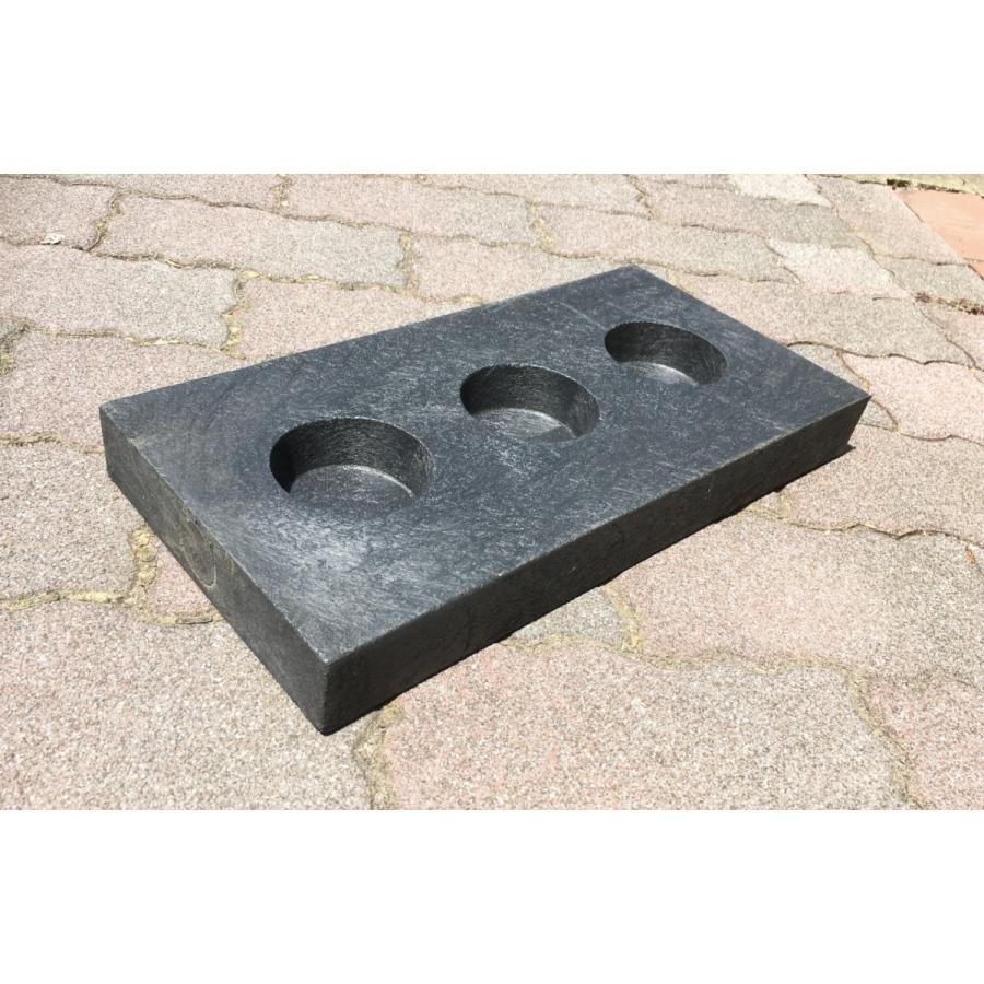 WPT 束石ブロック プラスチックブロック サイズ 200 厚み4.5cm 4個 