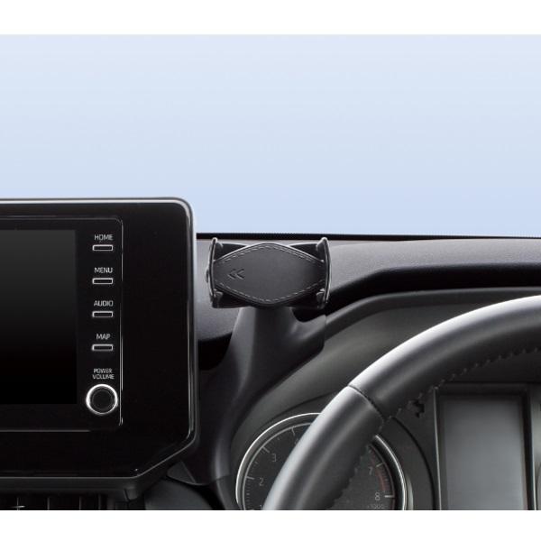 槌屋ヤック 80系 ハリアー専用 スマートフォンホルダー SY-HR17