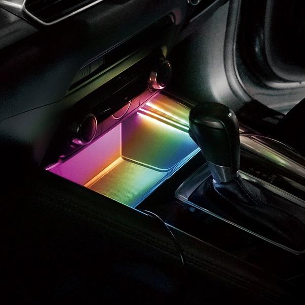 YAC 車用 足元 ライト 車内照明 LEDライト USB チューブライト フロア