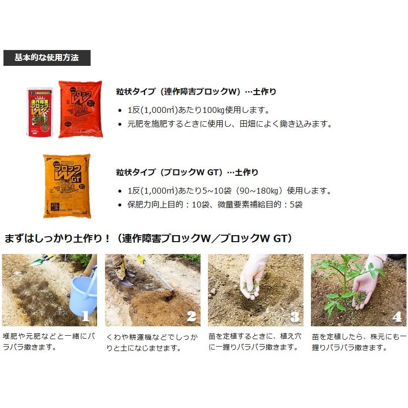 日本製 土壌改良剤 連作障害ブロックWGT 18kg 土壌改良材 菌の黒汁