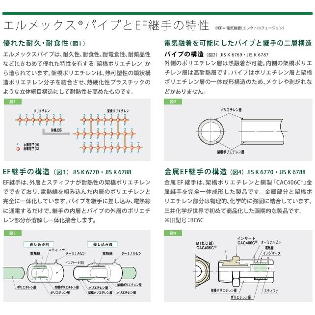 三井 エルメックス ポリエチレン管 13A×120m ACP-13S JCP-13SO