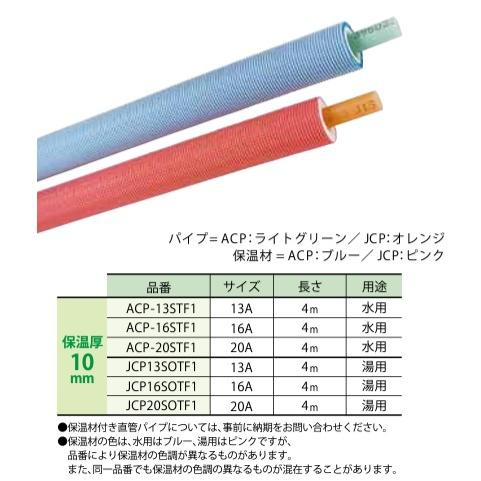 三井 エルメックス ポリエチレン管 直管パイプ 保温材10mm付き 13A×4m