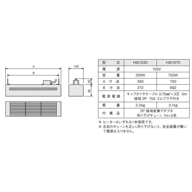 八光電機 家畜暖房用 ハイレックスヒーター HIE1103 100V 300W 八光電機 家畜暖房用 ハイレックスヒーター HIE1103 100V 300W