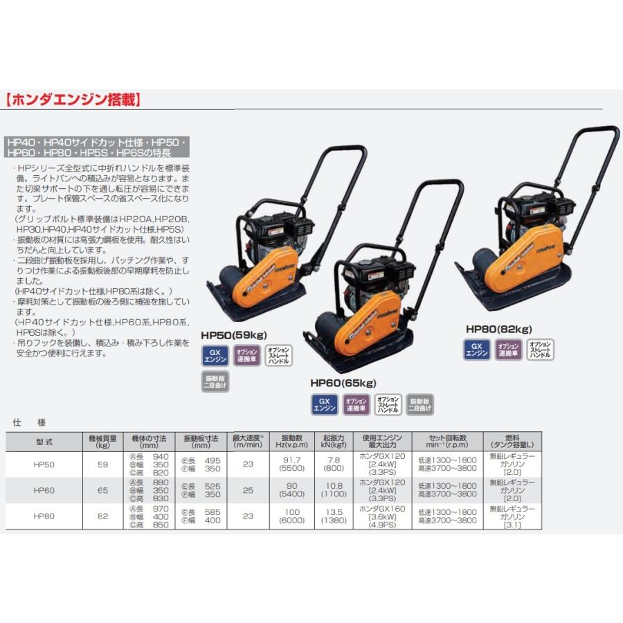 明和製作所 プレート HP50 転圧機 転圧プレート プレートコンパクター