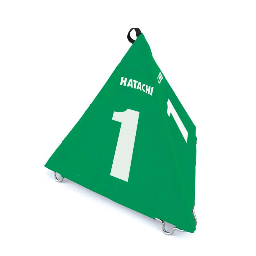 羽立工業 ハタチ グラウンドゴルフ BH4210S 35 ホール表示板 BIGさんかく表示板 8ホールセット(収納袋付き) グリーン HATACHI（ハタチ） グランドゴルフ 羽立工業 BIGさんかく表示板 8