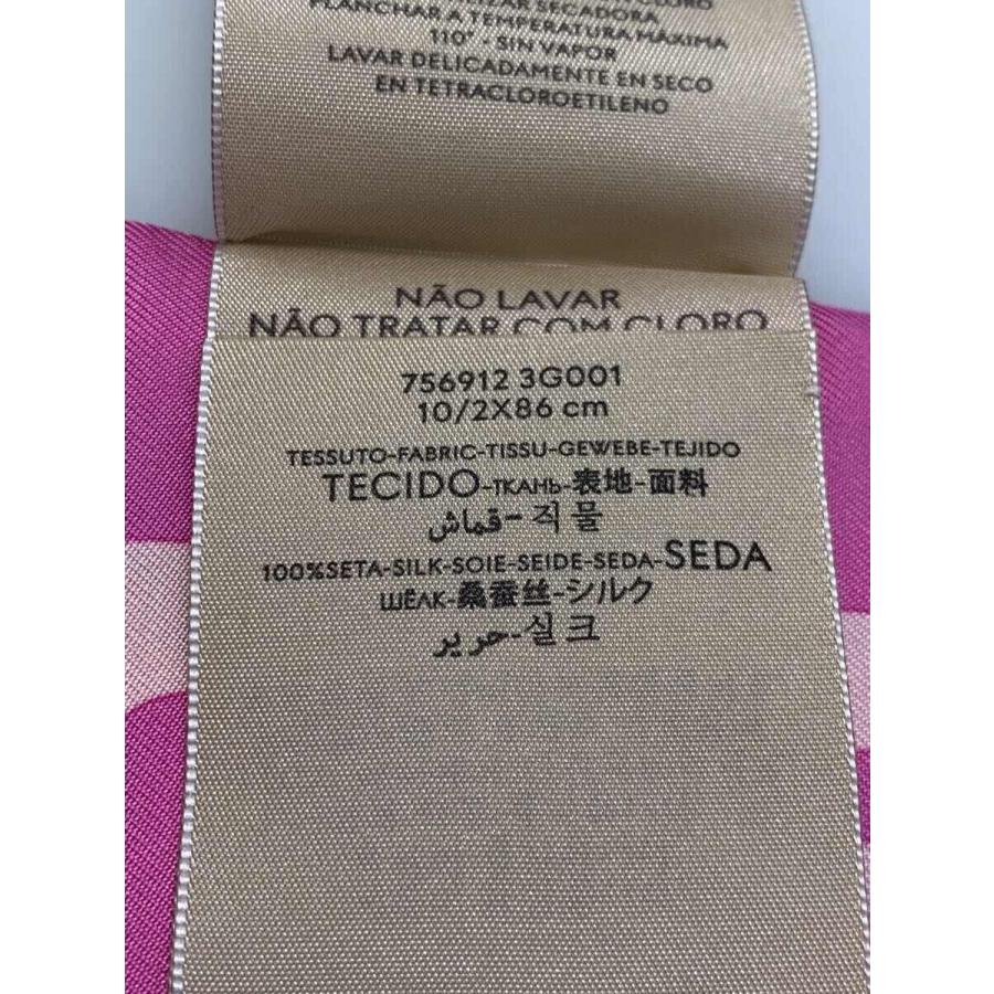 GUCCI◇スカーフ/シルク/PNK/花柄/レディース/756912 : セカンド