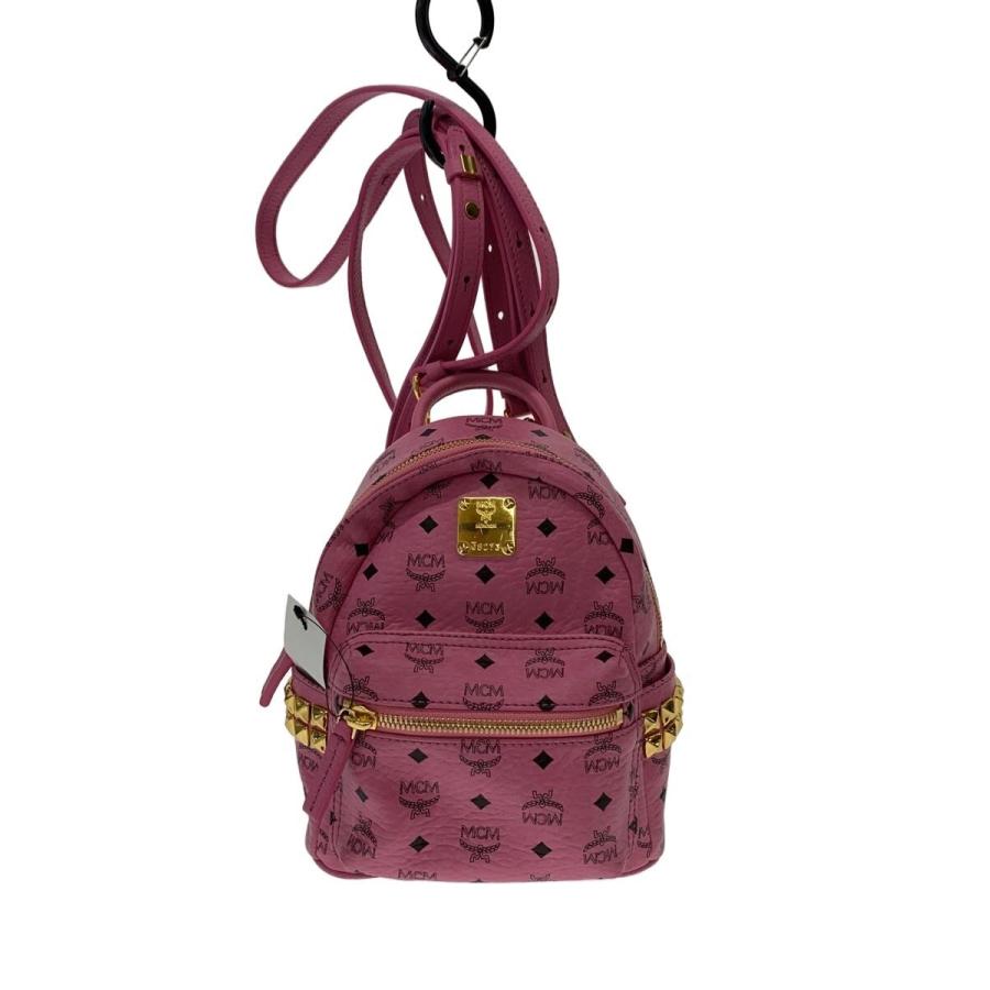 MCM◇リュック/レザー/PNK/MMK5SVE92PK001 : セカンドストリートYahoo