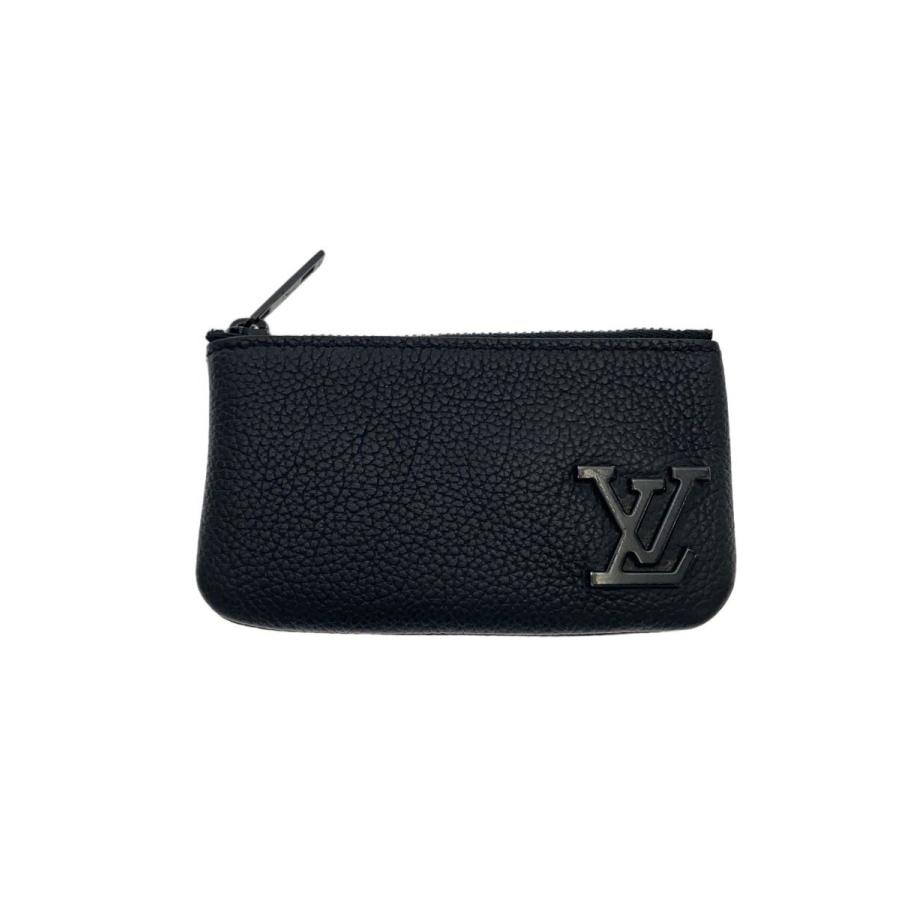 ルイ ヴィトン　ポシェット•クレ　アエログラム•レザー LOUIS VUITTON◇ポシェット・クレ_LVアエログラム/レザー/BLK/メンズ