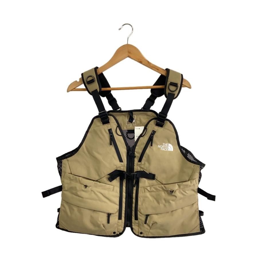 THE NORTH FACE◇GEAR MESH VEST_ギアメッシュベスト/M/ナイロン/BEG