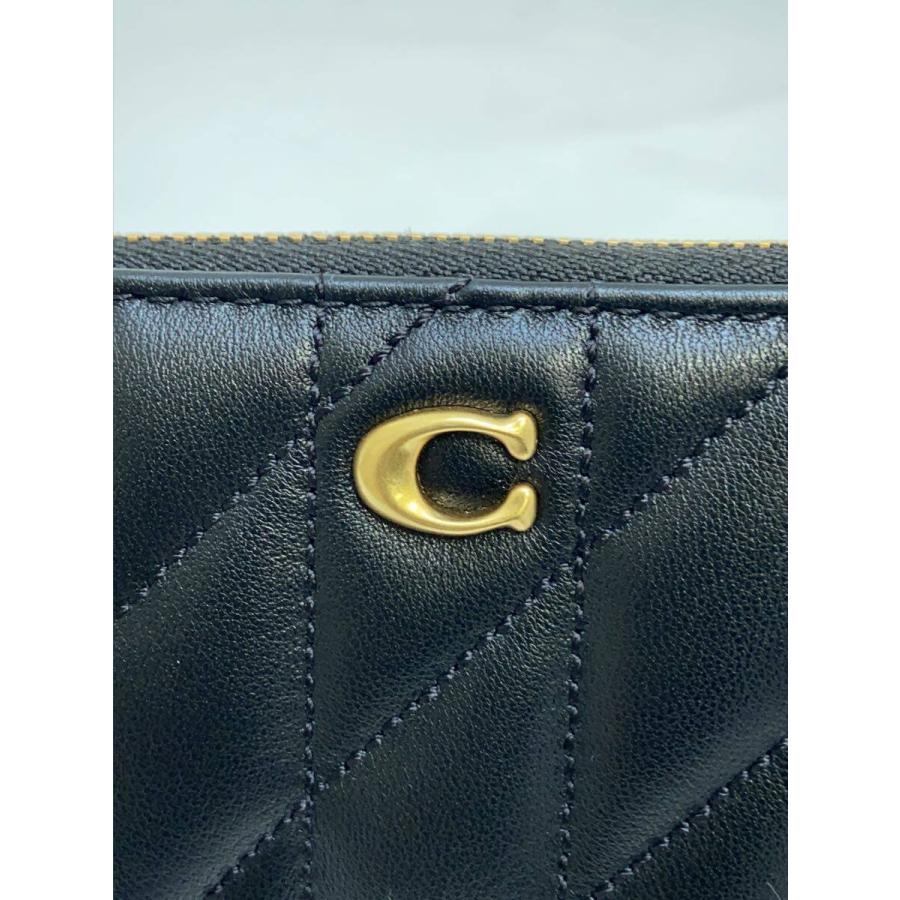 COACH◇キルティング/コインケース/--/BLK/無地/レディース : セカンド