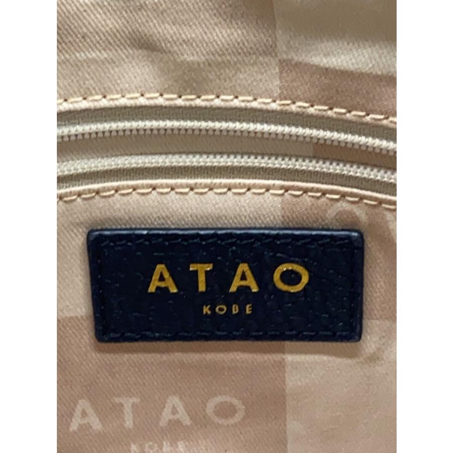 ATAO◇ハンドバッグ/レザー/BLK/2WAYショルダー : セカンドストリート