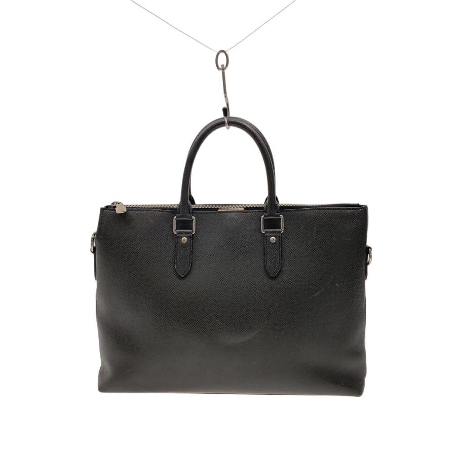 LOUIS VUITTON◇アントン・ブリーフケース_タイガ/牛革/BLK/ショルダー