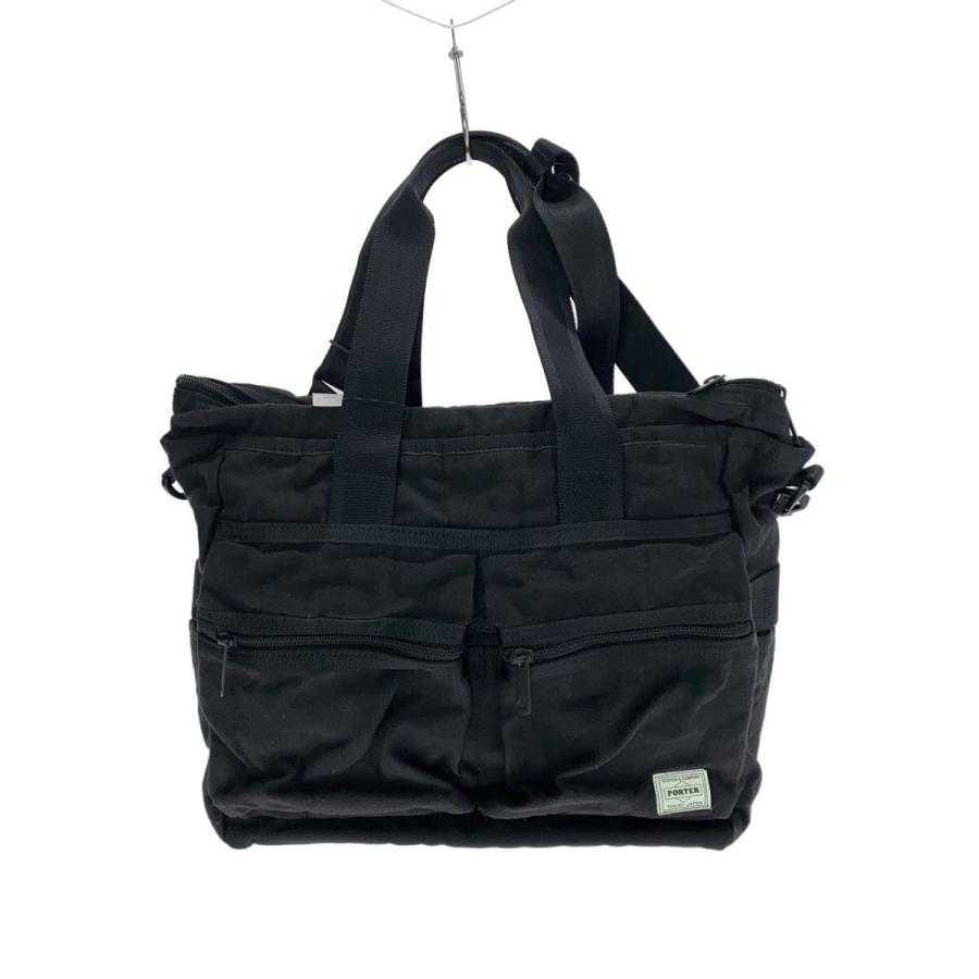 PORTER トライブ　2way パッセンジャー　トートバッグ　黒 PORTER◇SWITCH/2WAY TOTE BAG/BLK/無地/874-19672 : セカンド