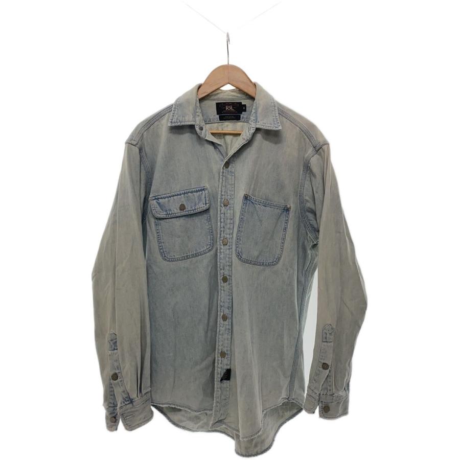 RRL◇長袖シャツ/M/デニム/IDG// : セカンドストリートYahoo!店 - 通販 