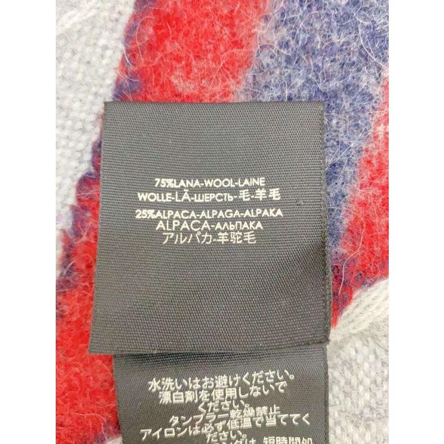 GUCCI◇GUCCI グッチ マフラー/アルパカ/GRY/総柄/メンズ/GG柄