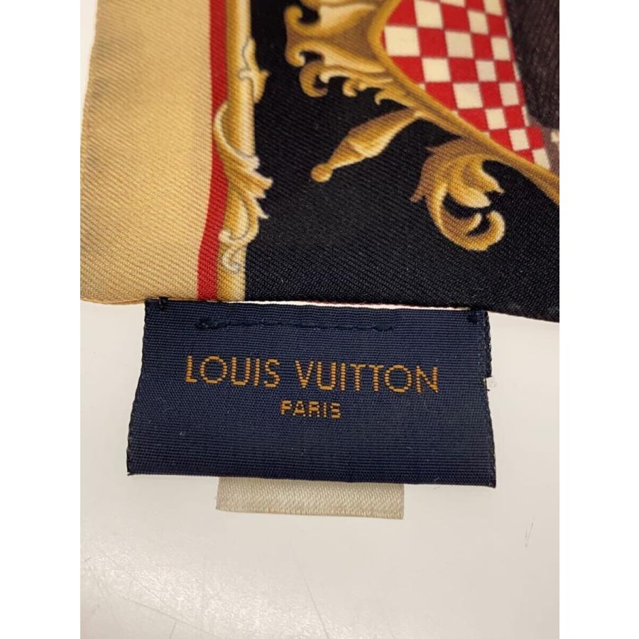 LOUIS VUITTON◇バンドー・イントゥールイ/シルク/BLK/レディース