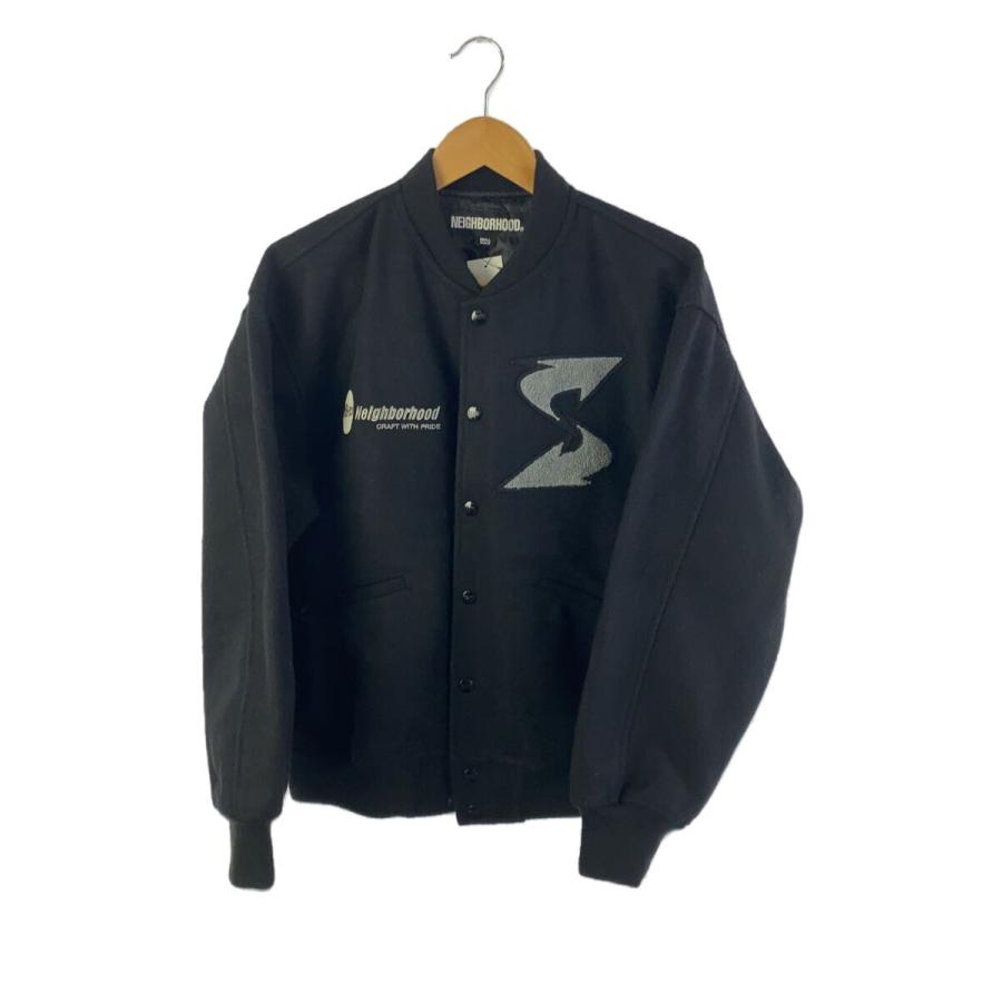 NEIGHBORHOOD◇スタジャン/S/ウール/BLK/242SZ49N-JKM01 : セカンド