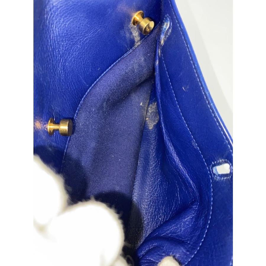 SAINT LAURENT◇SAINT LAURENT サンローラン ハンドバッグ/レザー/BLU 