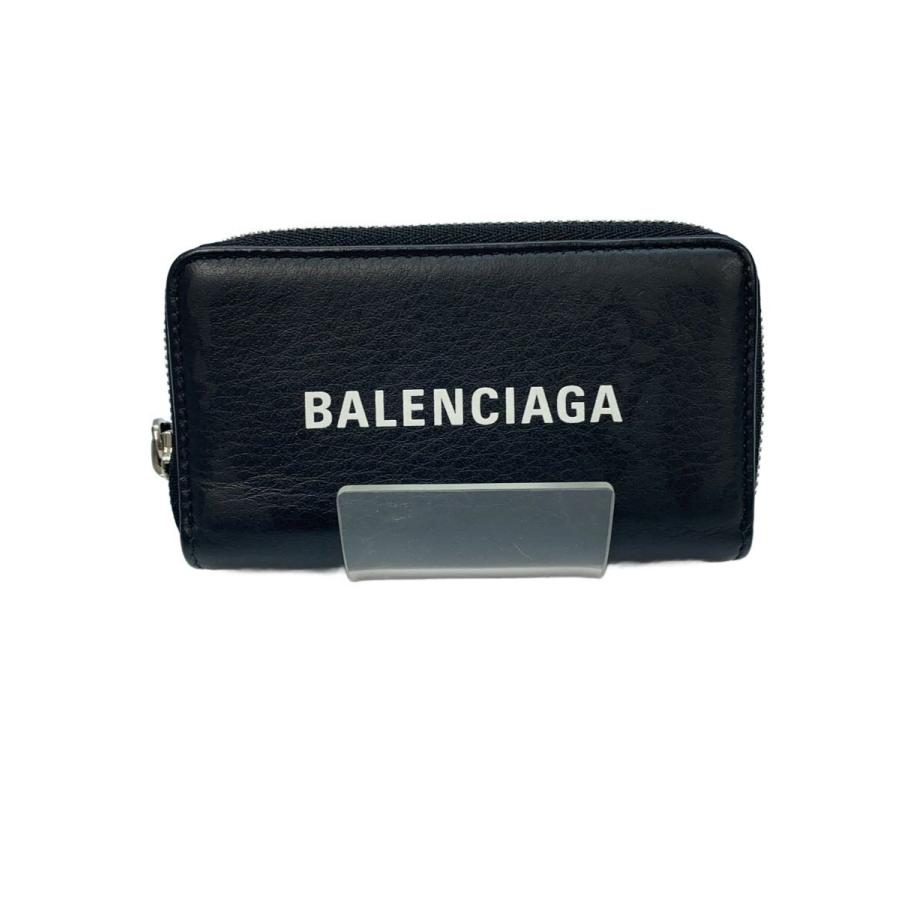 BALENCIAGA◇BALENCIAGA バレンシアガ コインケース/レザー/BLK/メンズ