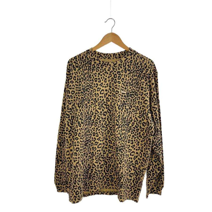 Supreme◇23AW Small Box L/S Tee Leopard/XL/コットン/BEG/レオパード