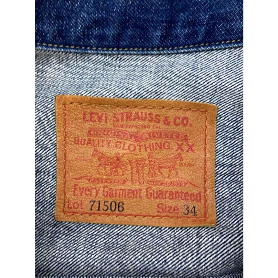 Levi's◇95年製/1st/大戦モデル/BIGE/34/デニム/BLU/無地/71506-XX