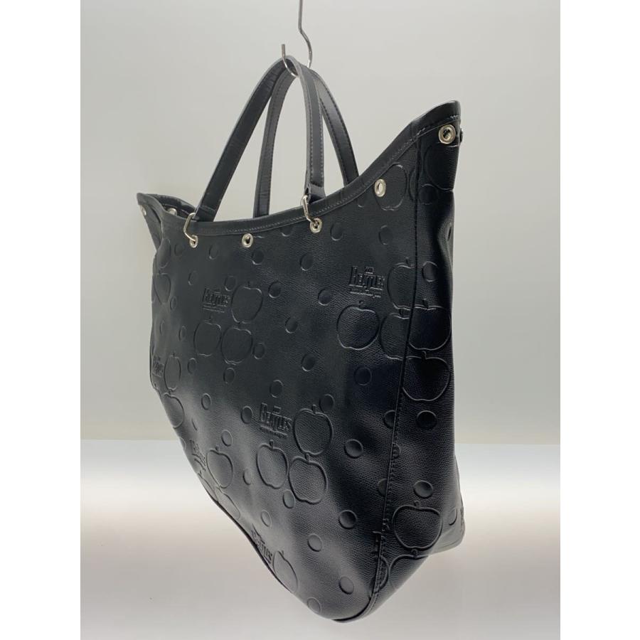 COMME des GARCONS◇ビートルズ/トートバッグ/PVC/BLK/総柄 