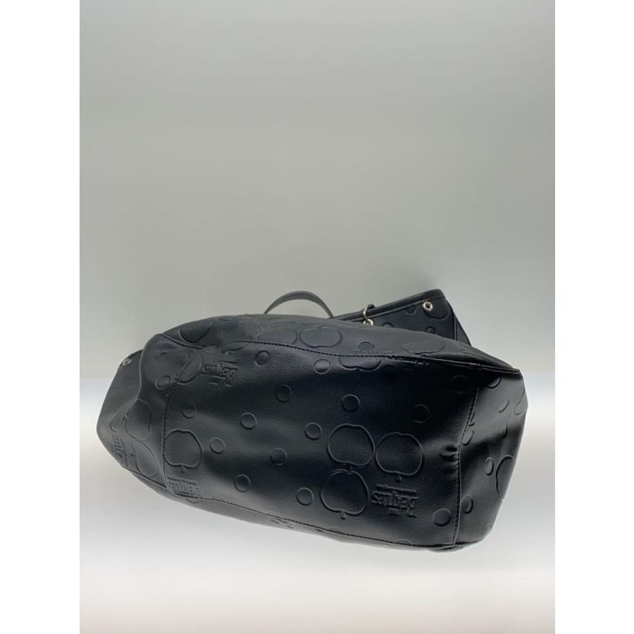 COMME des GARCONS◇ビートルズ/トートバッグ/PVC/BLK/総柄 