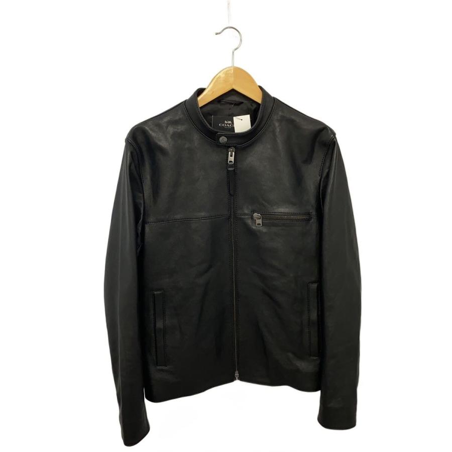 COACH◇COACH コーチ レザージャケット・ブルゾン/M/羊革/BLK/33779