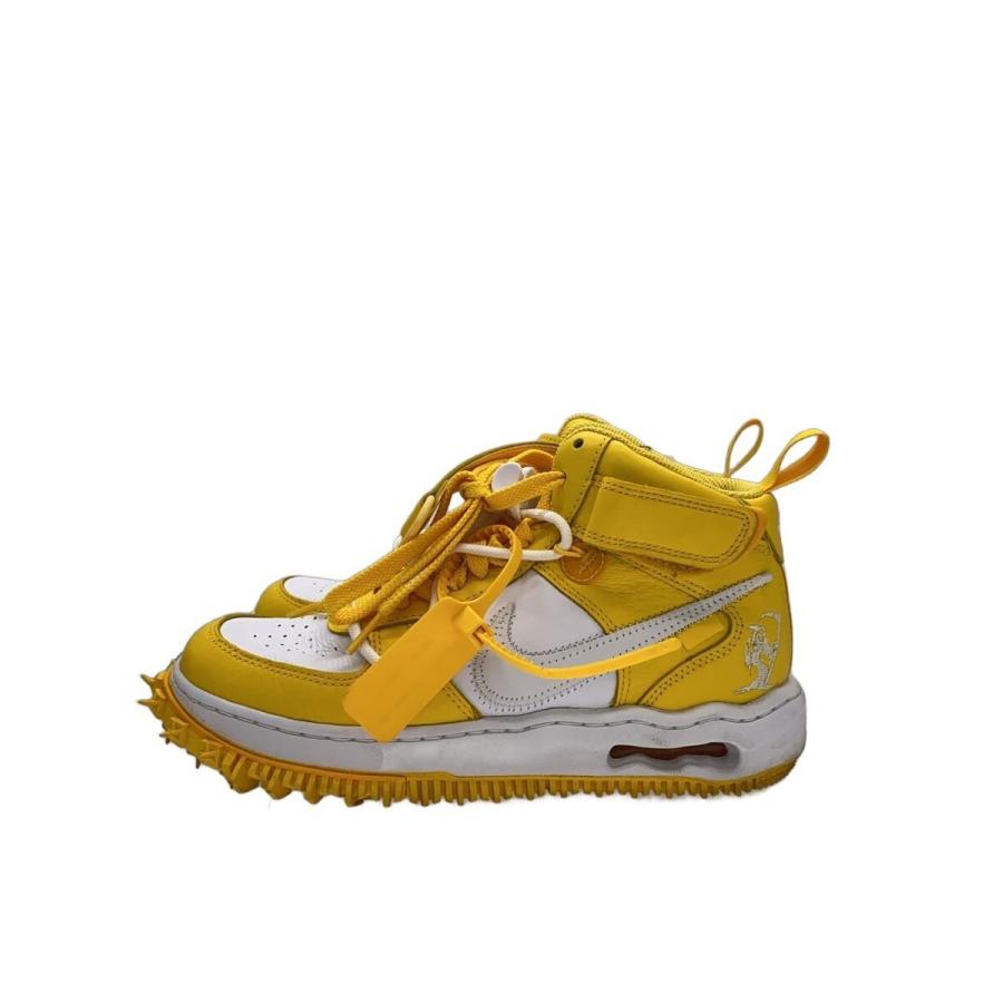 NIKE◇OFF-WHITE X AIR FORCE 1 MID_オフホワイト エアフォース ミッド