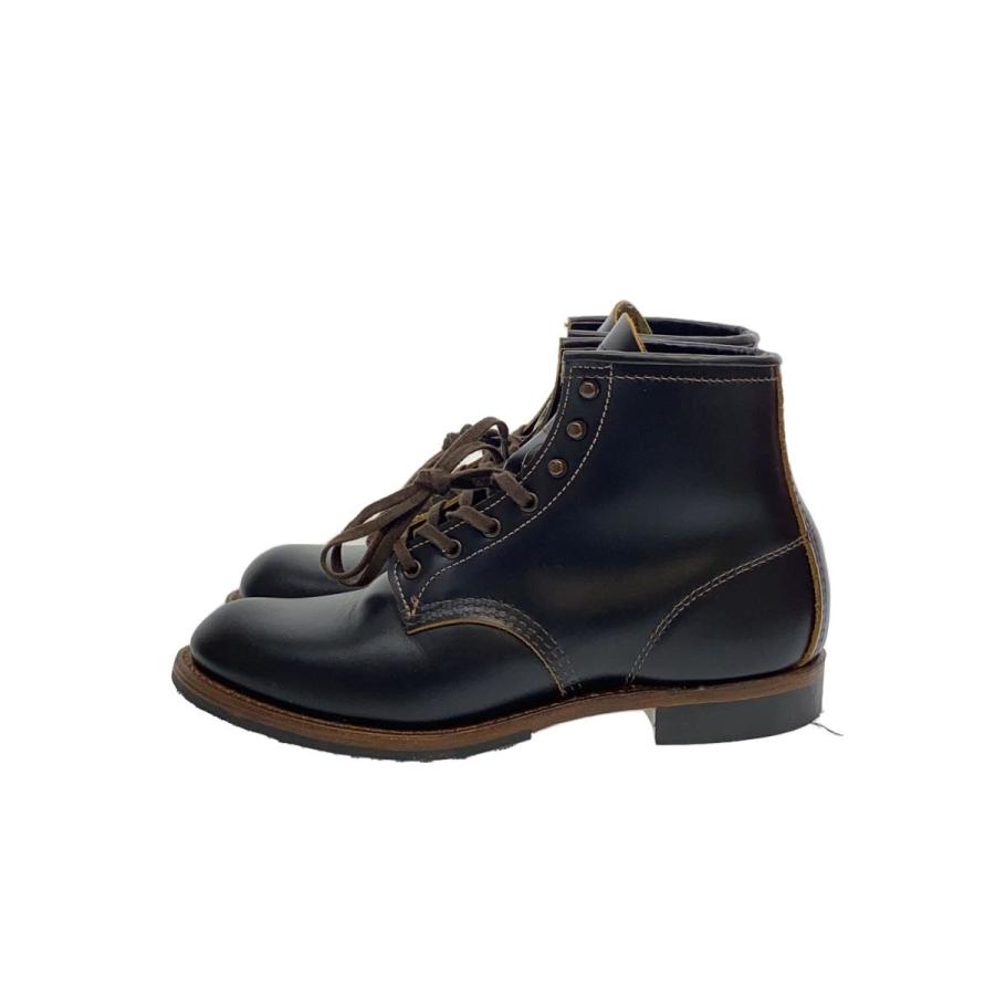 RED WING◇BECKMAN FLATBOX/レースアップブーツ/25.5cm/BLK/レザー 