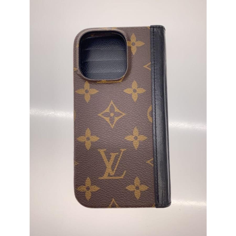 LOUIS VUITTON◇iPhone16PRO・フォリオ_モノグラム・マカサー/M12539