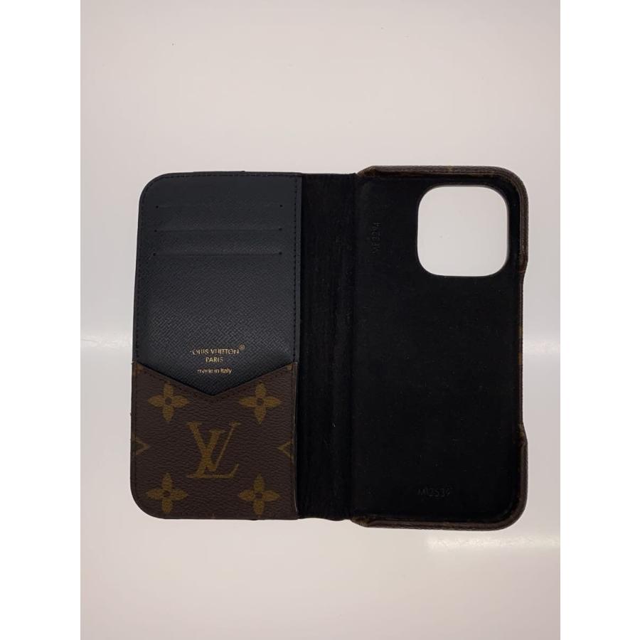 LOUIS VUITTON◇iPhone16PRO・フォリオ_モノグラム・マカサー/M12539
