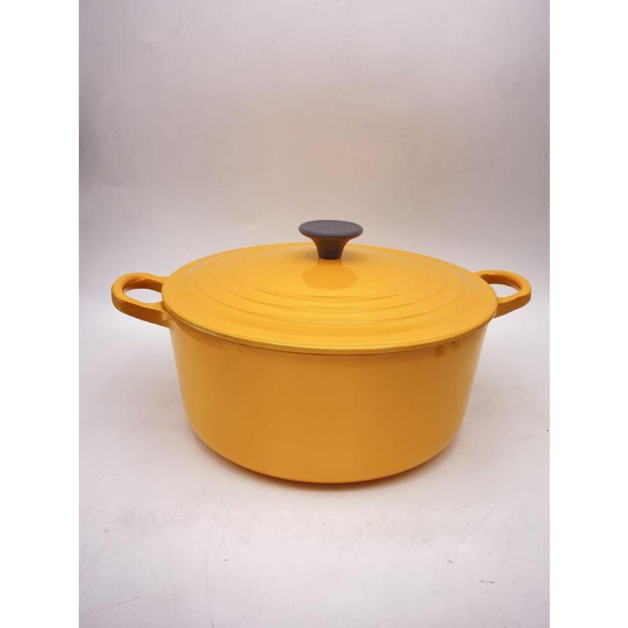 LE CREUSET◆未使用品/ルクルーゼ/トラディショナルココットロンド/22cm/サフランイエロー/両手鍋/2501｜ssol-shopping｜03